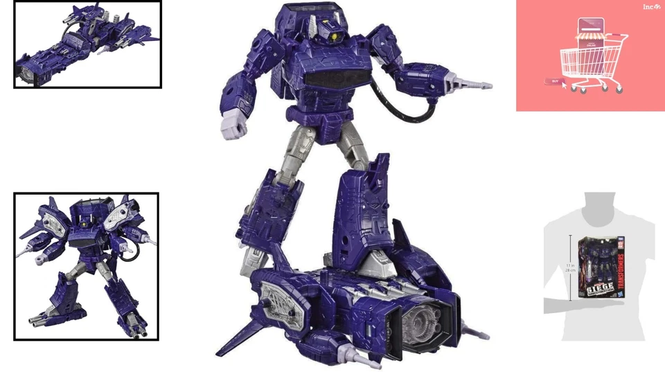 Decepticon Shockwave 12.5” Action Figure - Customizable Weapon Ports Included - Image 2 of 4
