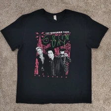 Green Day Shirt Mens XL Black The Saviors Tour Concert Short Sleeve Dookie