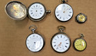 Lot Of Antique Silver Pocket Watches, Shreve Crump & Low Ticking, Locle - As Is+