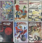 Lot of 6 Vintage Comic Books - Batman, Savage Hulk, Supergirl, Looney Toons