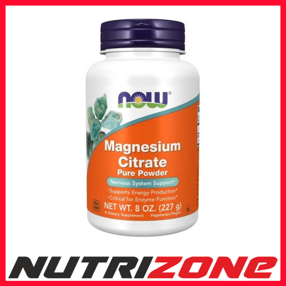 Now Foods Magnesium Citrate Nervous System Support, Pure Powder - 227 grams