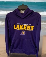 NBA Los Angeles Lakers Purple Hoodie Youth Small Size 8 Official NBA NWT
