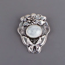 Rainbow Moonstone Gemstone Handmade 925 Sterling Silver Jewelry Pendant Gift For