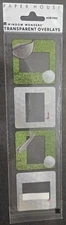 Paper House Transparent Overlays with a Golf theme- 4 frames