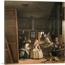 ARTCANVAS Las Meninas 1656 Canvas Art Print by Diego Velazquez