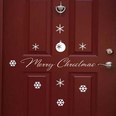 Weihnachtskugel Wandsticker, Weihnachten Türaufkleber, Weihnachtsdeko, Wohndeko
