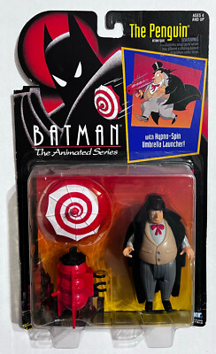 Batman The Animated Series Penguin w/Hypno-Spin Umbrella Launcher Kenner 1992