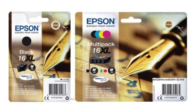 Original Epson 16XL, Pen Tintenpatronen, WorkForc WF-2650DWF, WF2660DWF, SET