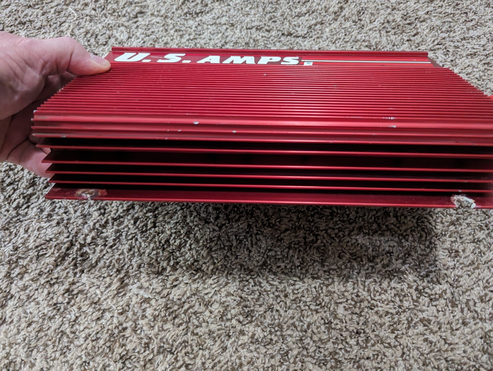 U.S. AMPS Old School High Voltage Stereo Amplifier PARTS/Repair As Is