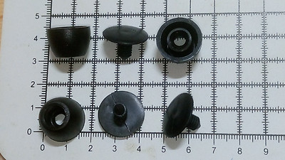 Kunststoff NIETEN Füße MEHRZWECK 18mm Gepäck, Taschen, Rucksack, Campingfuß