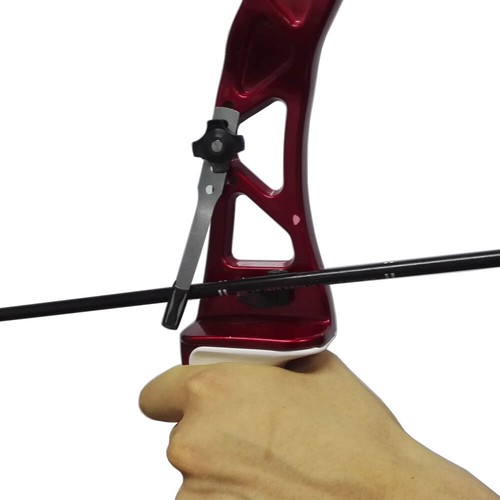 Arco recurvo clicker tiro con arco ajustable longitud de flecha tiro a distancia - Imagen 9 de 10