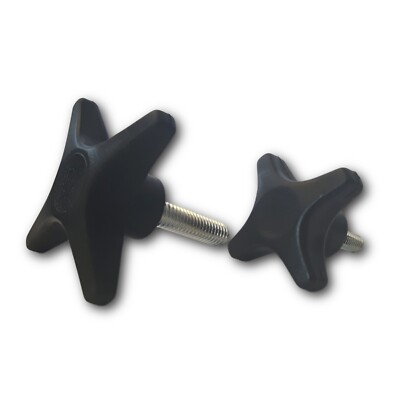 1 Sterngriff Handrad Kreuzgriff Drehgriff 60 mm mit Gewindebolzen M6 M8 M10