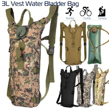 iMounTEK 3L Water Bladder Bag Tactical Hiking Camping Hydration Backpack Outdoor