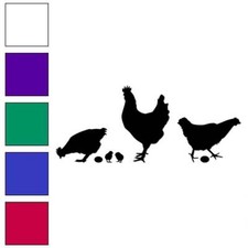 Rooster Chicks Chicken, Vinyl Decal Sticker, Multiple Colors  Sizes 6338