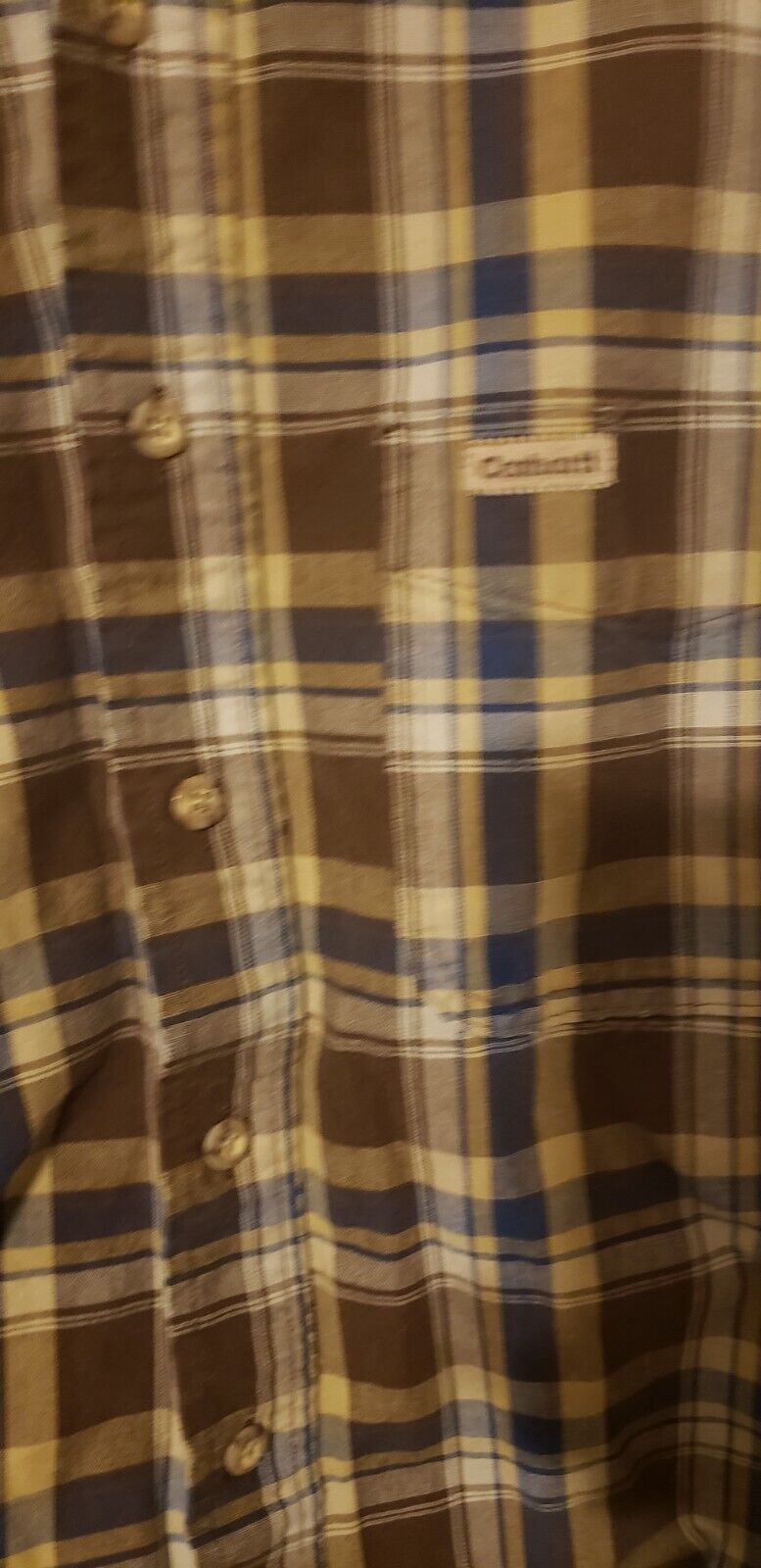 Men's Carhartt Rugged Outdoor Wear Flannel Shirt … - image 2