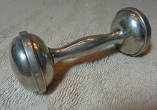 web pewter baby rattle