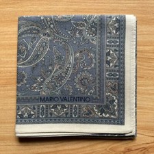 HANDKERCHIEF VINTAGE PAISLEY BANDANA MEN'S POCKET SQUARE COTTON 17" B0601