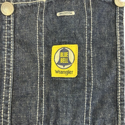 WRANGLER BLUE BELL LADIES DENIM DUNGAREES ROCKABILLY USA WORKWEAR LADY 34”W 34”L - Picture 2 of 12