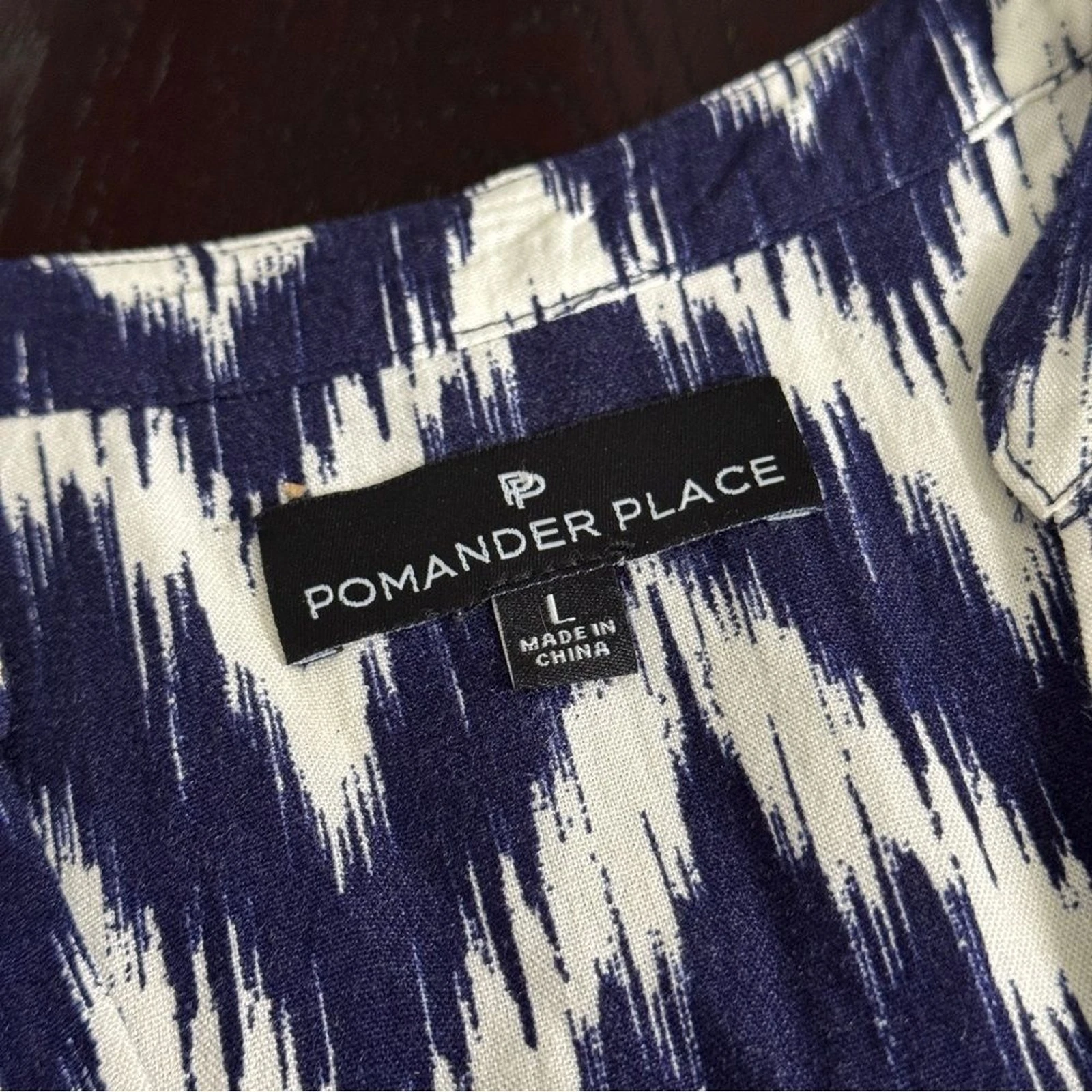 Abito Tuckernuck Pomander Place GRANDE blu bianco Ikat Kenzo