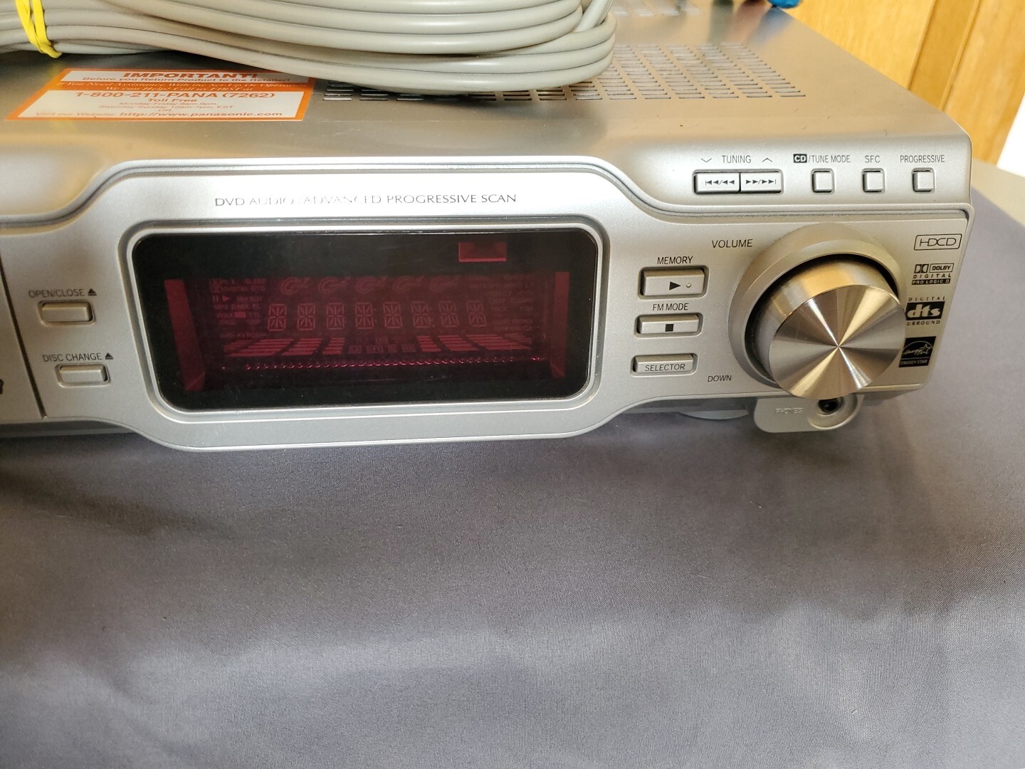 Panasonic SAHT670 DVD Home Theater Sound System 5 Disc Changer eBay