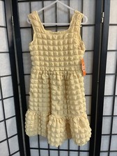 Wonder Nation XS 4-5 Bubble Dress Yellow