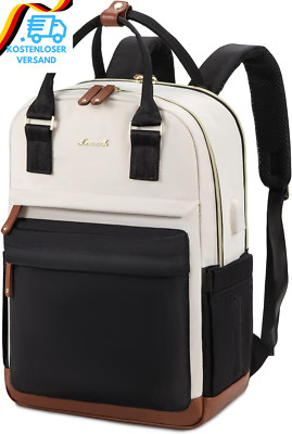 LOVEVOOK Rucksack Damen, 15,6 Zoll Laptop Schulrucksack Reiserucksack Wasserdich