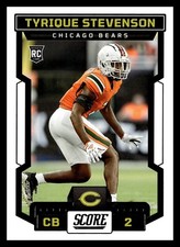 2023 Panini Score Football Rookie RC #392 Tyrique Stevenson Chicago Bears Card. rookie card picture