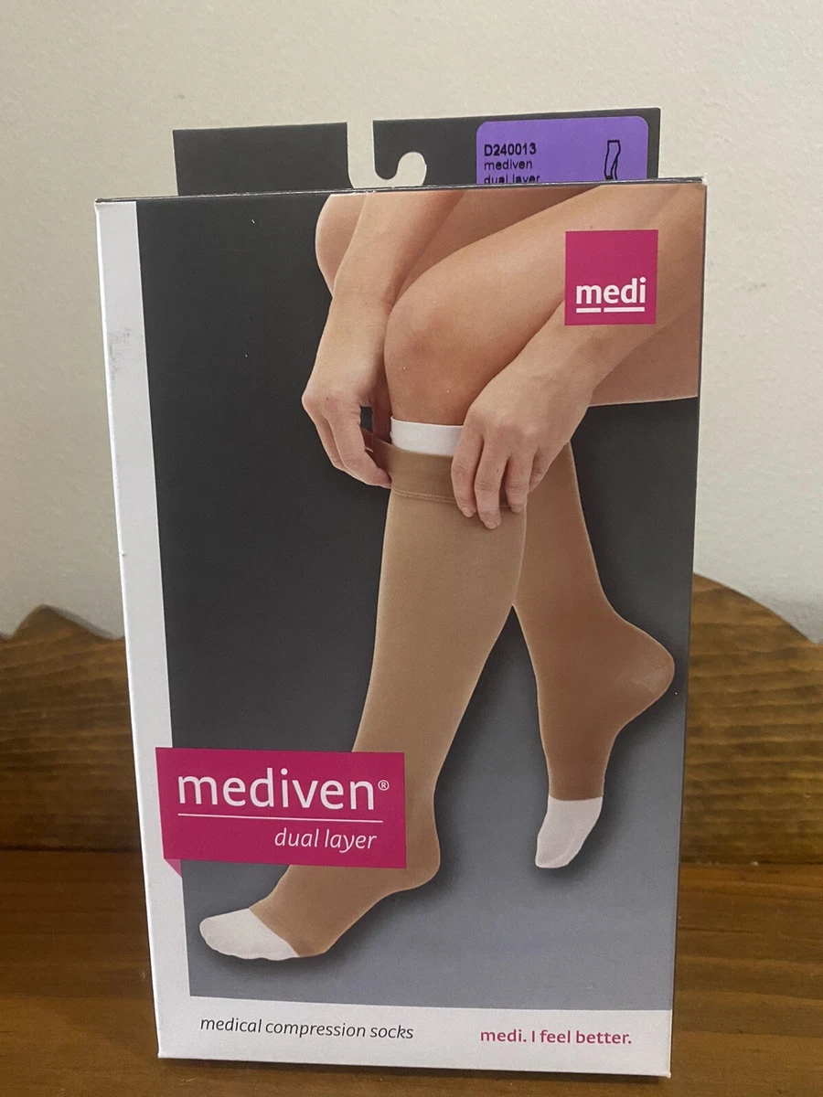 Mediven Dual Layer Stocking System Compression Socks - 30-40 Size M Beige