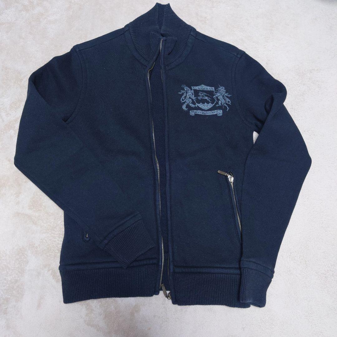 BURBERRY BLACK LABEL Zip-Up Sweatshirt M Size