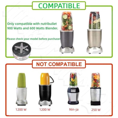 Replacement Parts for Nutribullet Pro 900w & 600w Blender Cross Blade Juice Cup - Picture 7 of 17