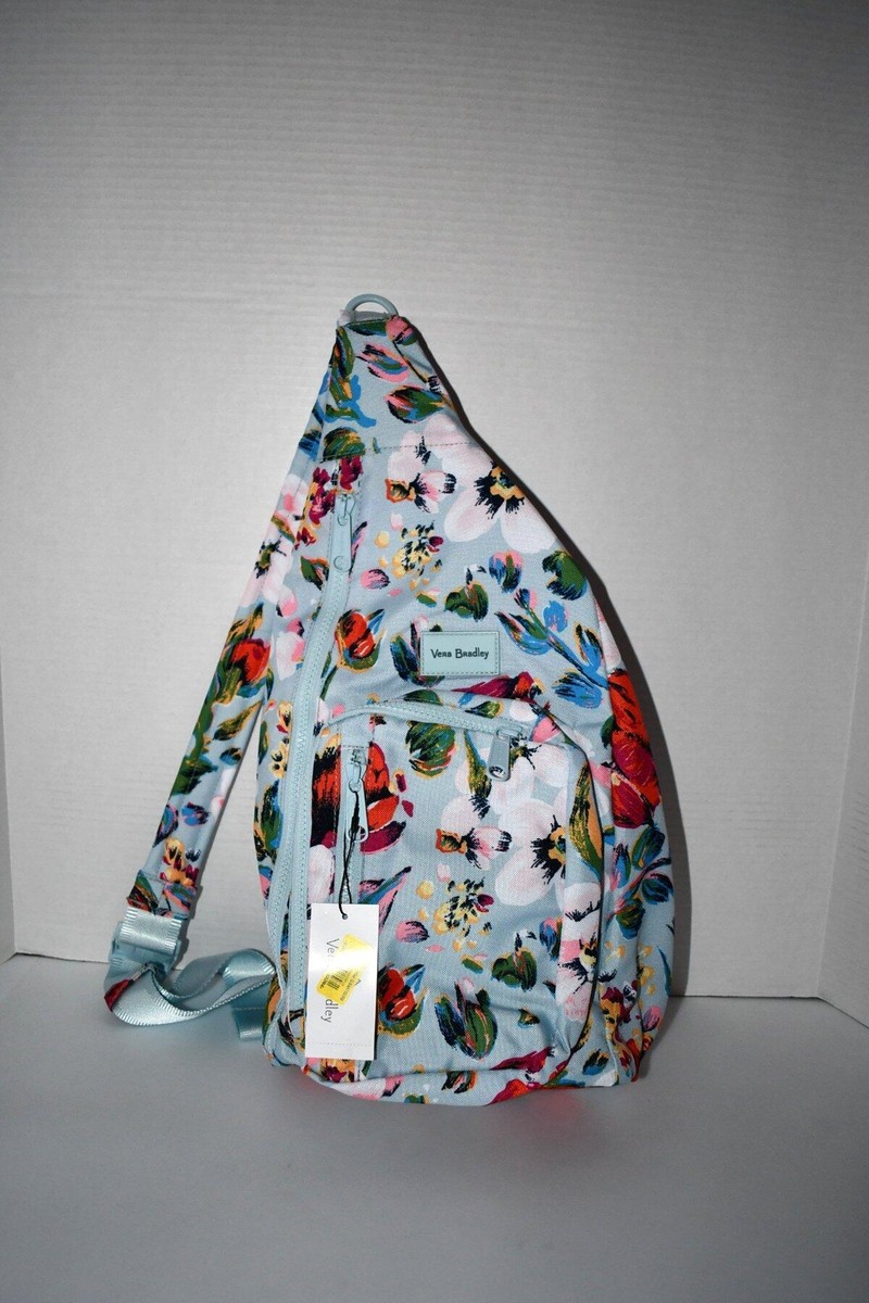 Vera Bradley ReActive Sling Backpack in Sea Air Floral  display picture 3