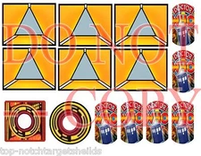  DR.WHO Pinball Mod Target Cushioned Decals