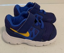 Nike Downshifter 6 Toddler Boys Sneaker Shoe Size - 3 Blue/Yellow New W/Out Box