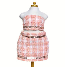 Rainbow High Sabrina St. Cloud Vision Divas Doll 2nd Outfit Tweed Tube Top Skirt