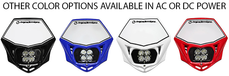 BAJA DESIGNS Squadron Sport Headlight Kit BLACK DC For Suzuki