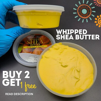 Whipped Shea Butter Unscented Shea Body Butter Moisturizer For Face Hair & Body