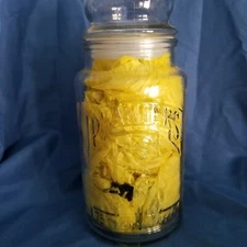 Vintage Planters Peanuts 75th Anniversary Glass Jar And Lid 1906-1981 Mr Peanut
