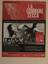 Bernard Bertolucci LA COMMARE SECCA  Criterion Films DVD  Advance PreAdvertising