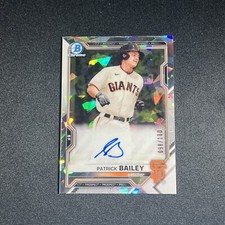 2021 Bowman Chrome Atomic Refractor #CPA-PB Patrick Bailey AUTO /100 GIANTS