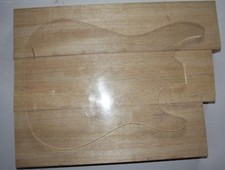Korina Body blank Tonholz selektiert gleichm&auml;&szlig;ige Maserung +++ 3 teilig
