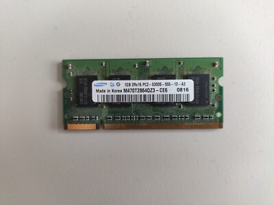1x Samsung M470T2864QZ3-CE6 (1GB PC2-5300S 667MHz SO-DIMM)