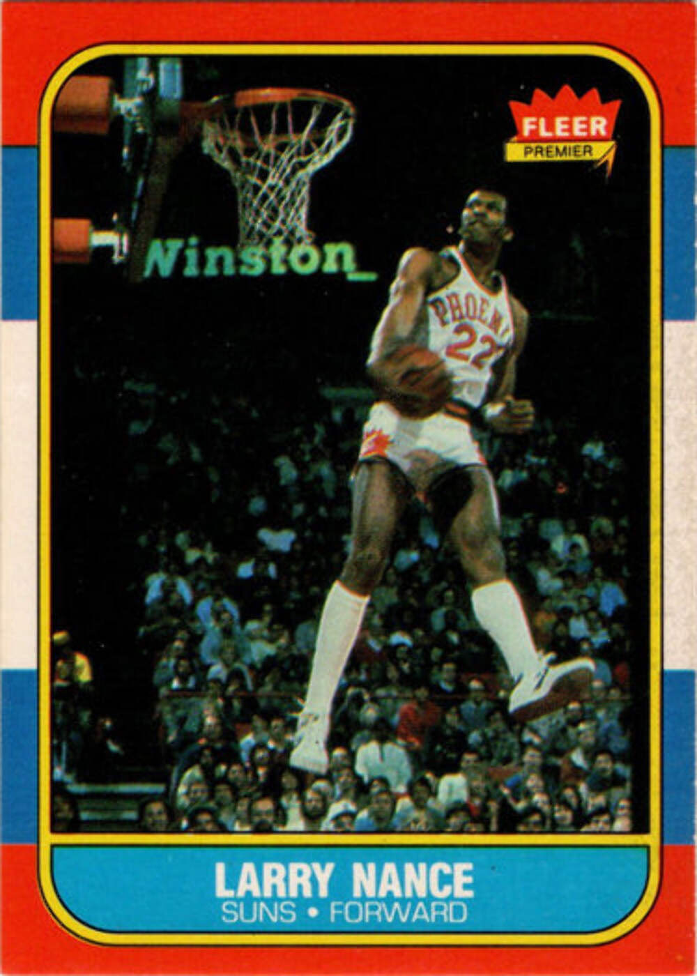 1986-87 Fleer Basketball #78 Larry Nance Base Rookie Card
