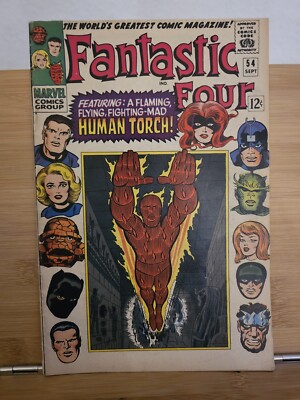 Fantastic Four #54 (Marvel Comics September 1966) Human Torch