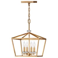 Pendelleuchte HäNgelampe Deckenlampe Esszimmerleuchte Messing Kristalle B 33 Cm