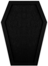 Coffin Felt Bulletin Board, Gothic Decor Bulletin Board for Table Top or Wall