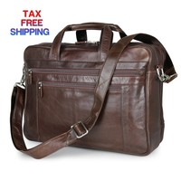 Texbo Men's Large Leather Briefcase Shoulder Messenger Bag Fit 17 Inch... Texbo Men's Large Leather Briefcase Shoulder Messenger Bag Fit 17 Inch...