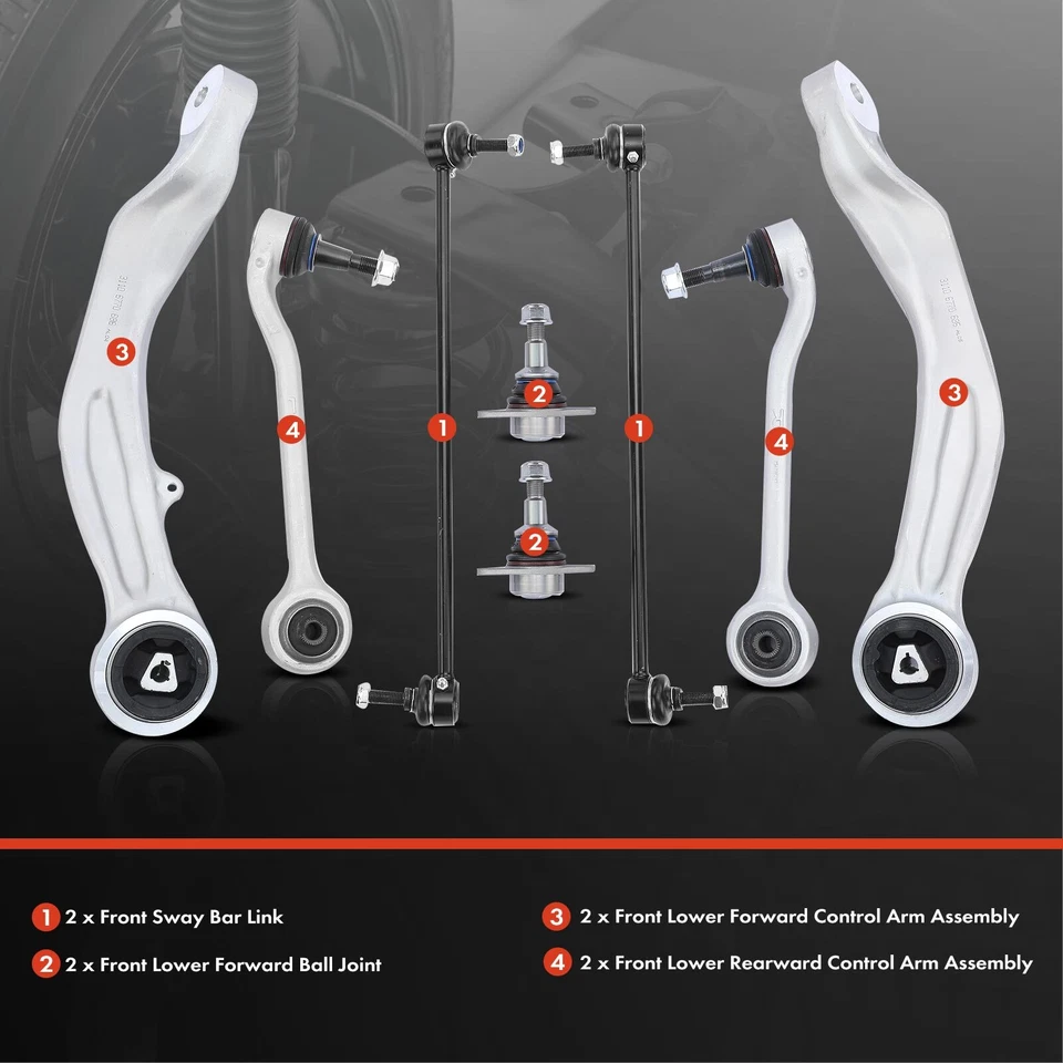 8x Brazo de control rótula barra estabilizadora enlace para BMW 525xi 528i xDrive 528xi 535xi Foto 2 de 4