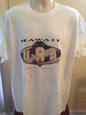VINTAGE HAWAII MAUI, KAUAI USA T SHIRT LARGE MEASURES XL