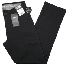 Lee #11712 NEW Men's Active Stretch Motion Flex Waistband Slim Straight Pants
