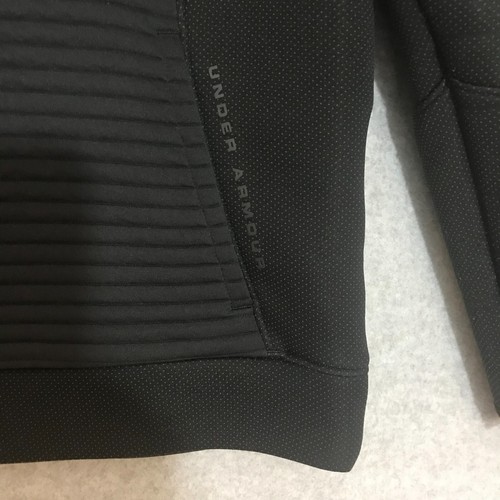 Under Armour Storm Sweater Youth Medium Black ColdGear Long Sleeve Ribbed - Picture 4 of 8